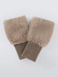 John Lewis Faux Fur Fingerless Gloves