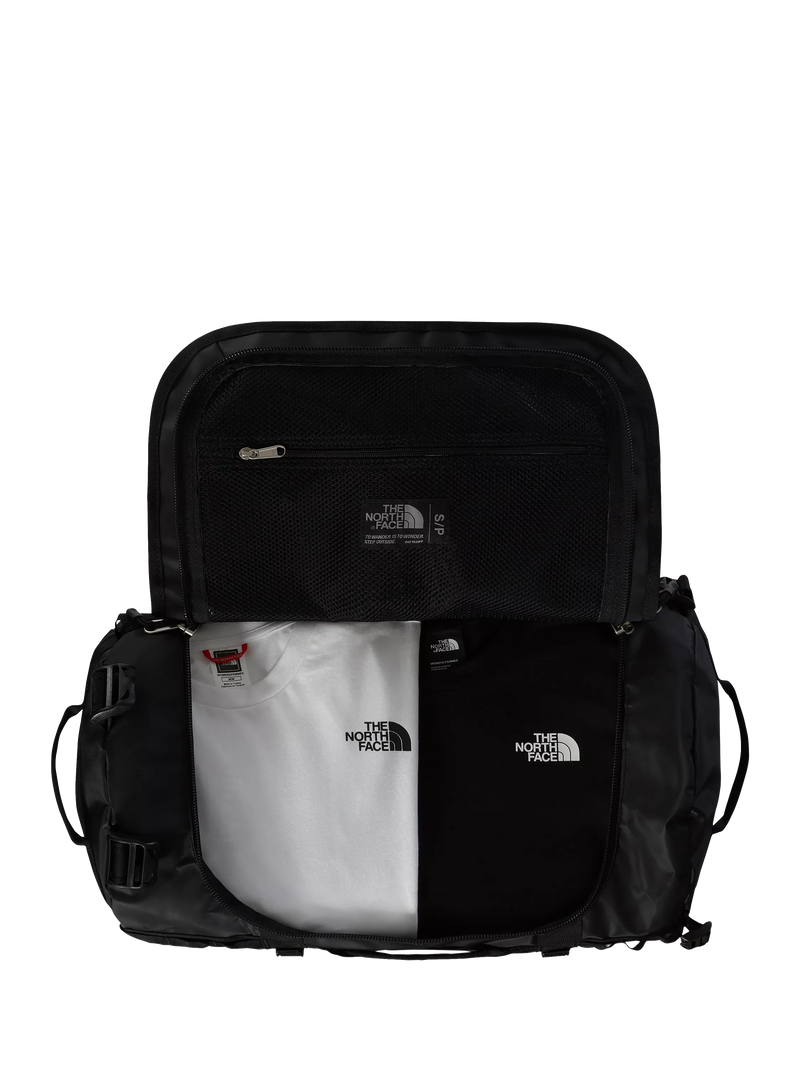 The North Face Base Camp duffle bag black and white (British brand)