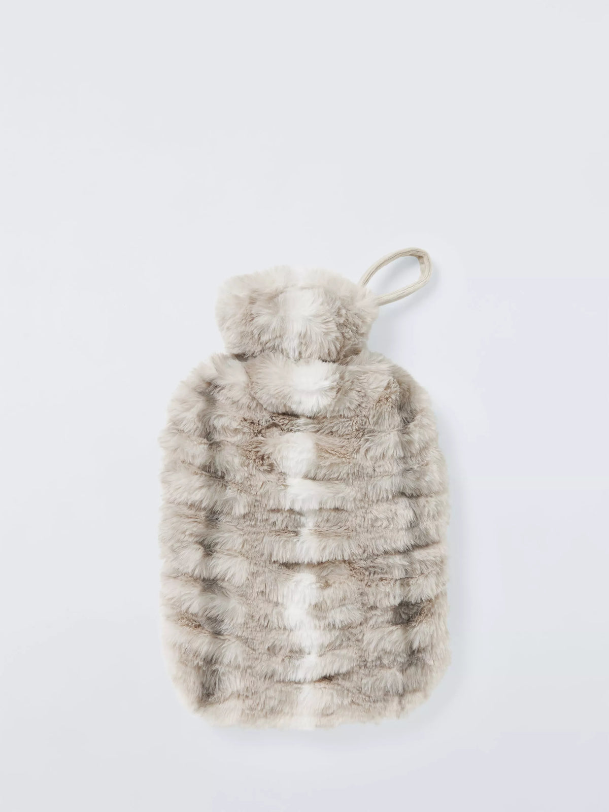 John Lewis faux fur hot water bottle in chinchilla, UK version