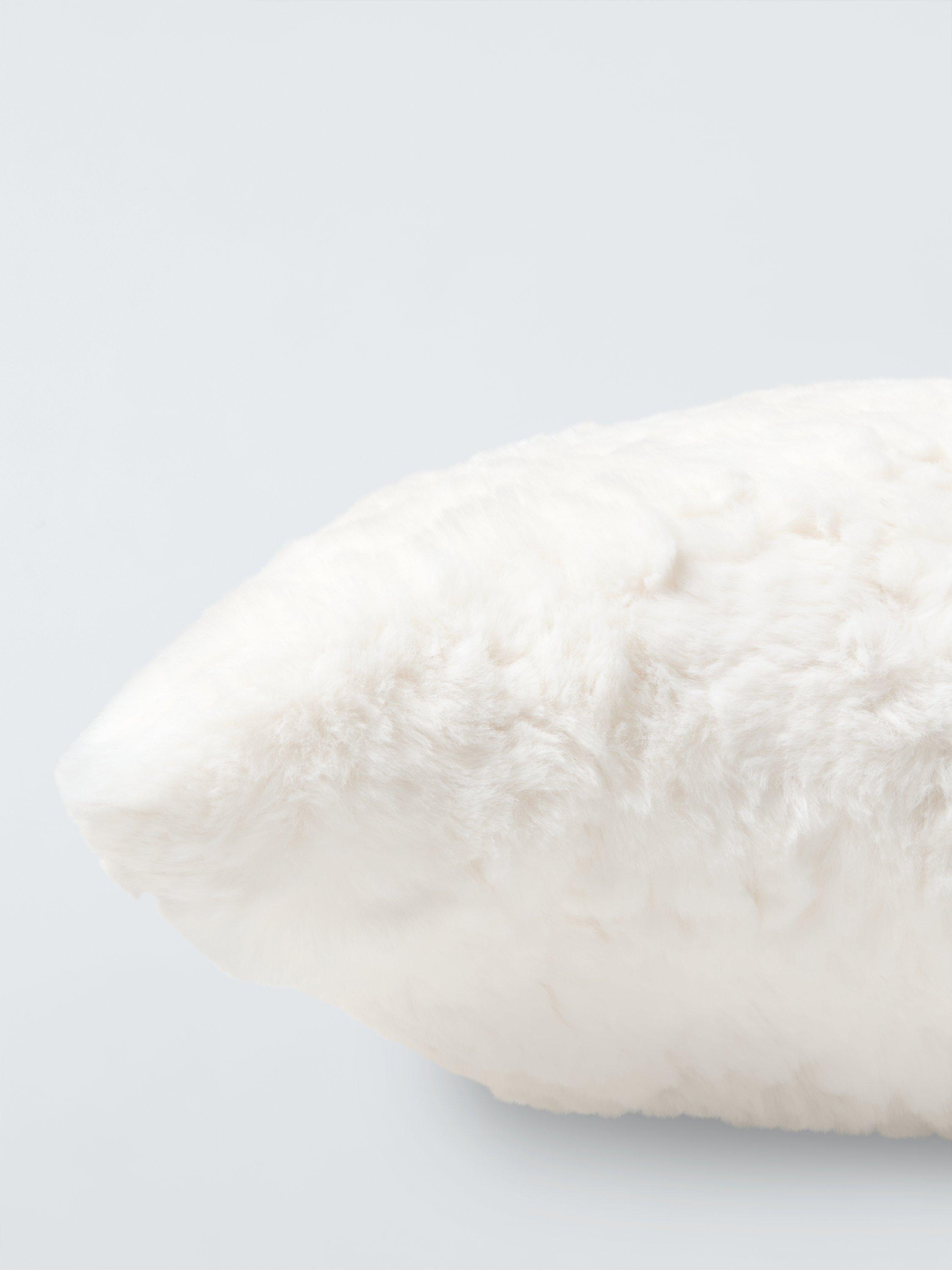 John Lewis white tufted cushion - British product