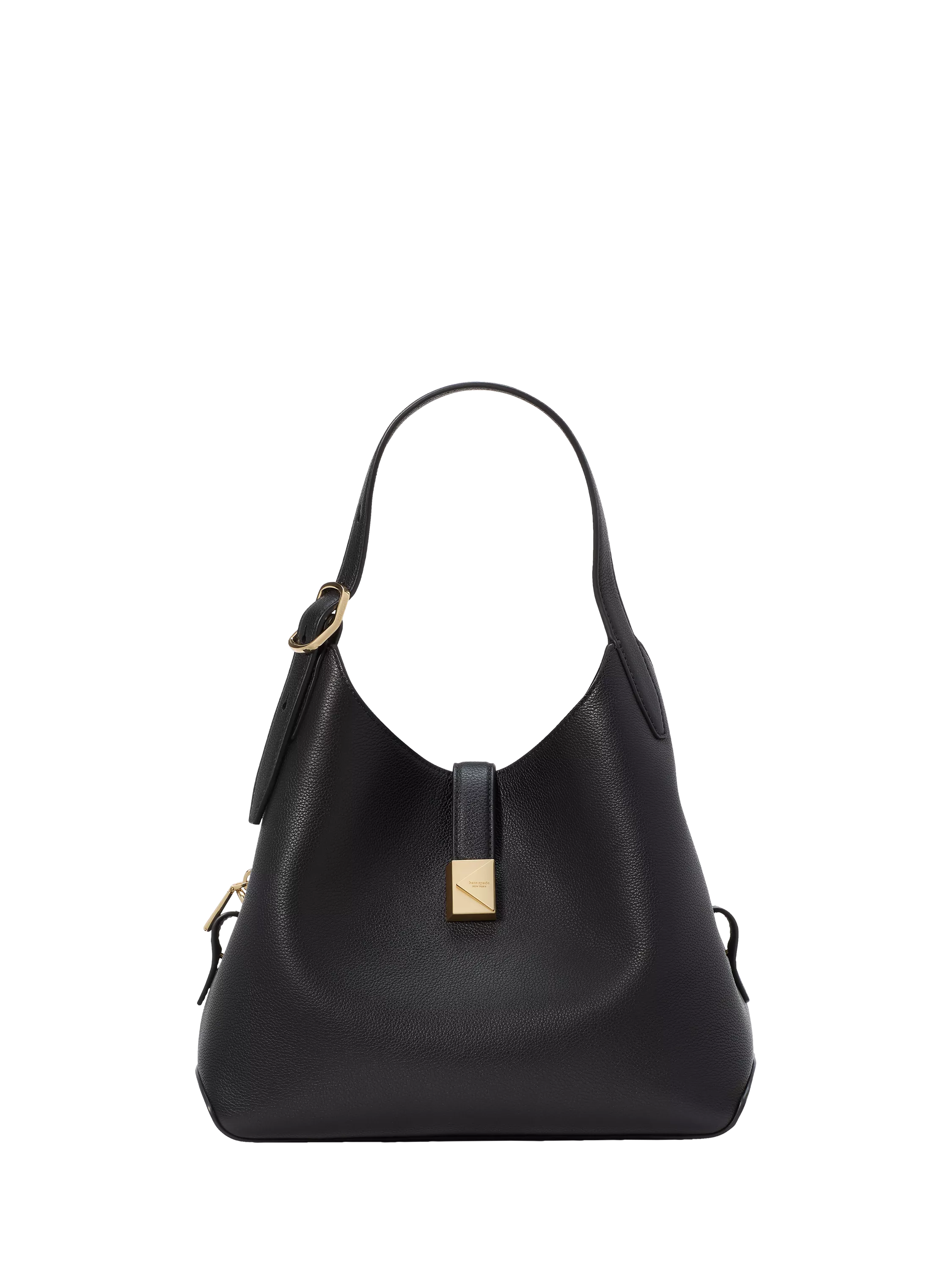 kate spade new york Deco Leather Medium Crossbody Tote Bag, Black