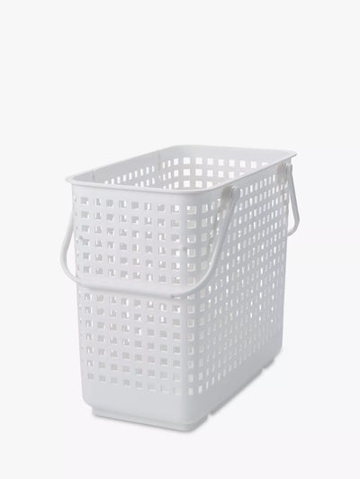 John Lewis Like-it Modular Storage Biomass Basket, Large, W27.7cm, White- Buy online at McGrocer