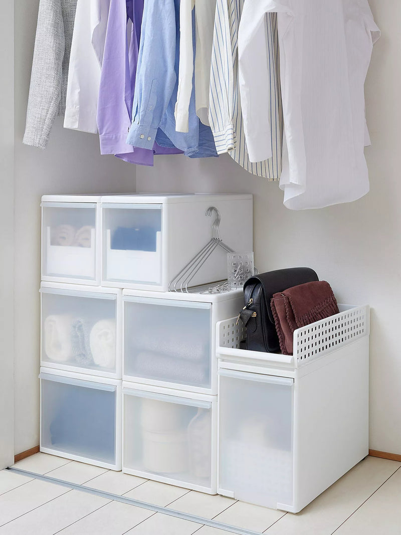Like-it extra tall medium storage drawer W25.5cm white, imported from the UK