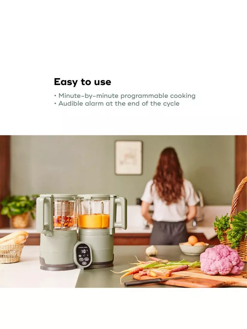 Babymoov Nutribaby+ Glass baby food processor 1.5L, imported from the UK