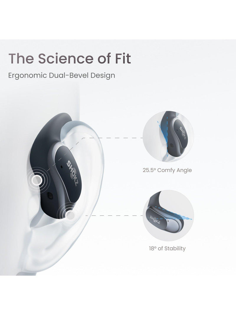 Shokz OpenFit Air Schwarz Open-Ear-Kopfhörer, UK-Version