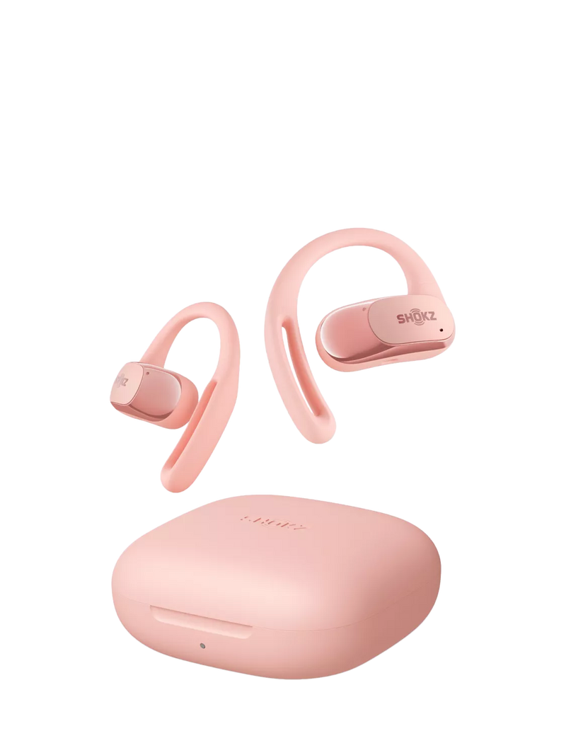 Shokz OpenFit Air Bluetooth True Wireless Open-Ear Headphones, Pink