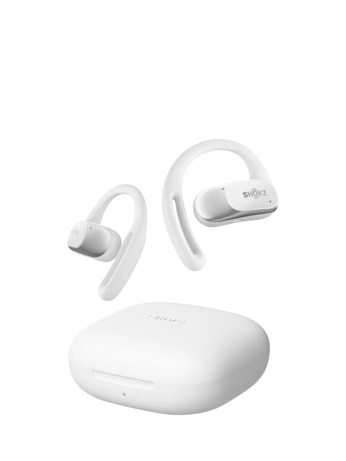 Shokz OpenFit Air Bluetooth True Wireless Open-Ear Headphones, White