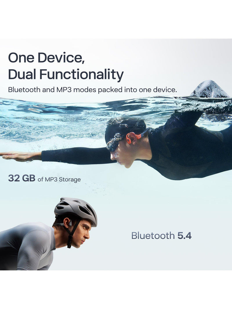 Shokz OpenSwim Pro waterproof open-ear headphones, UK version