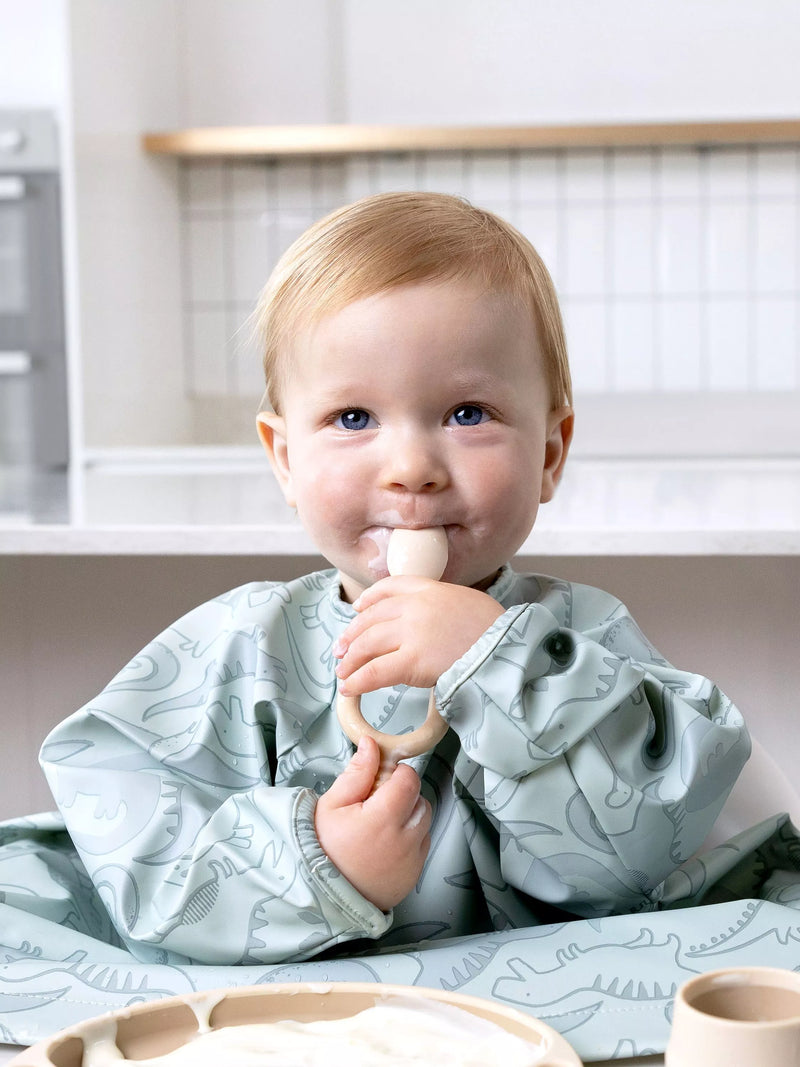 Bibado Coverall Weaning Bib with Dino design - British product