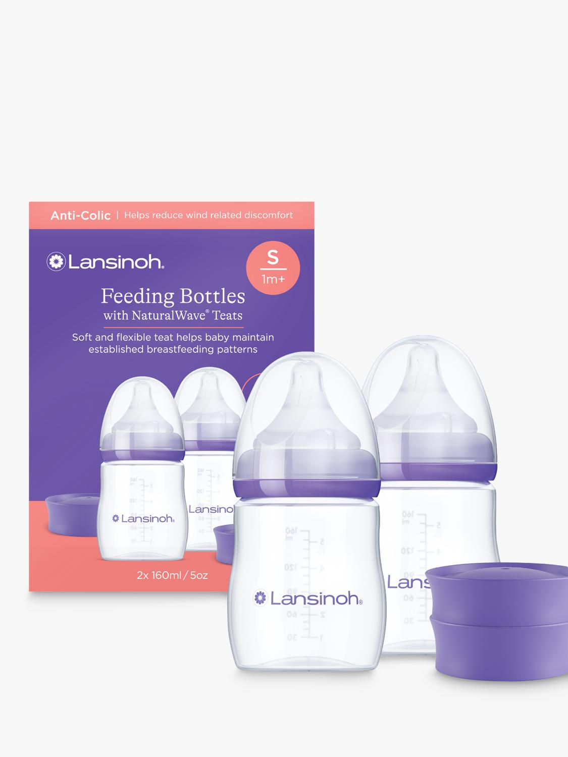 Lansinoh feeding bottle pack of 2 160ml, UK version