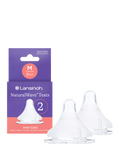 Lansinoh medium flow baby bottle teats pack of 2, UK version
