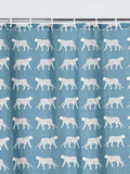 John Lewis Leopards recycled polyester shower curtain 180x180cm - British product
