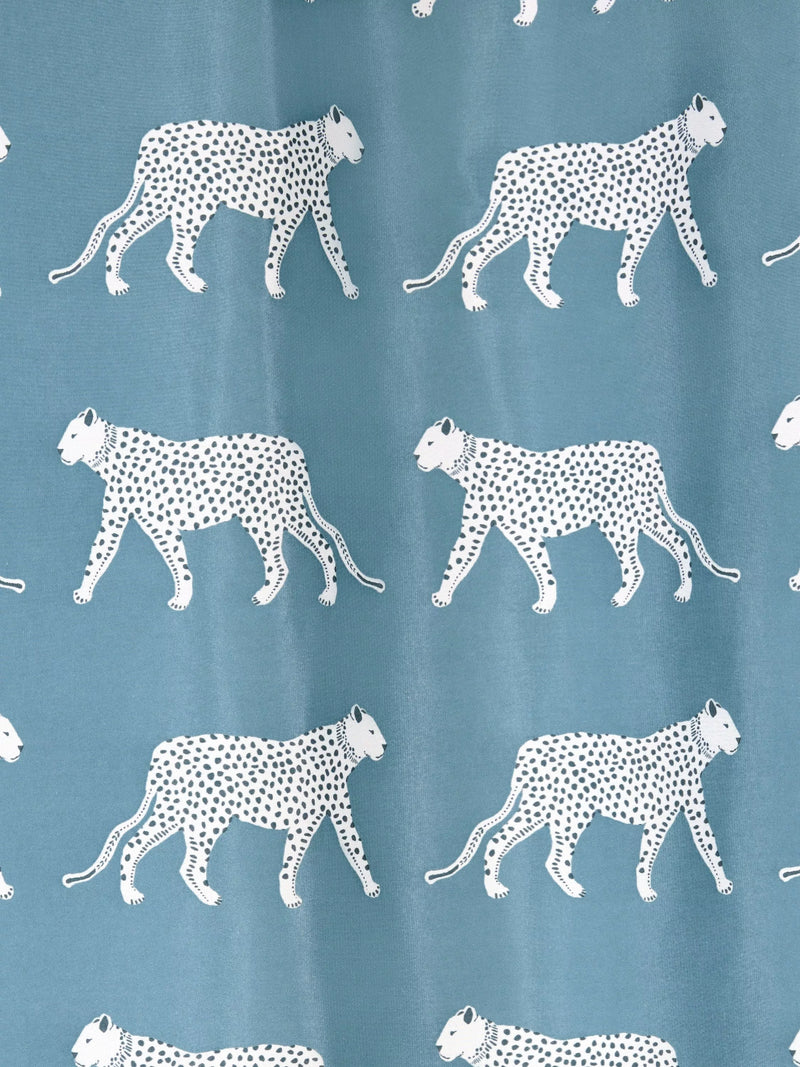John Lewis Leopards recycled polyester shower curtain 180x180cm - British product