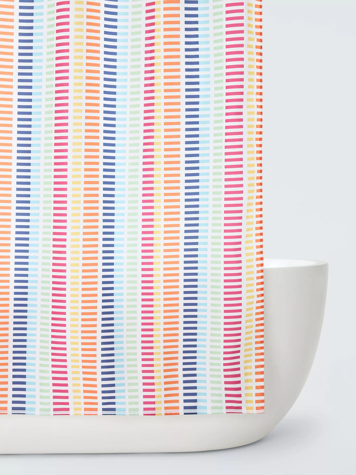 John Lewis rainbow shower curtain 180x180cm, imported from the UK