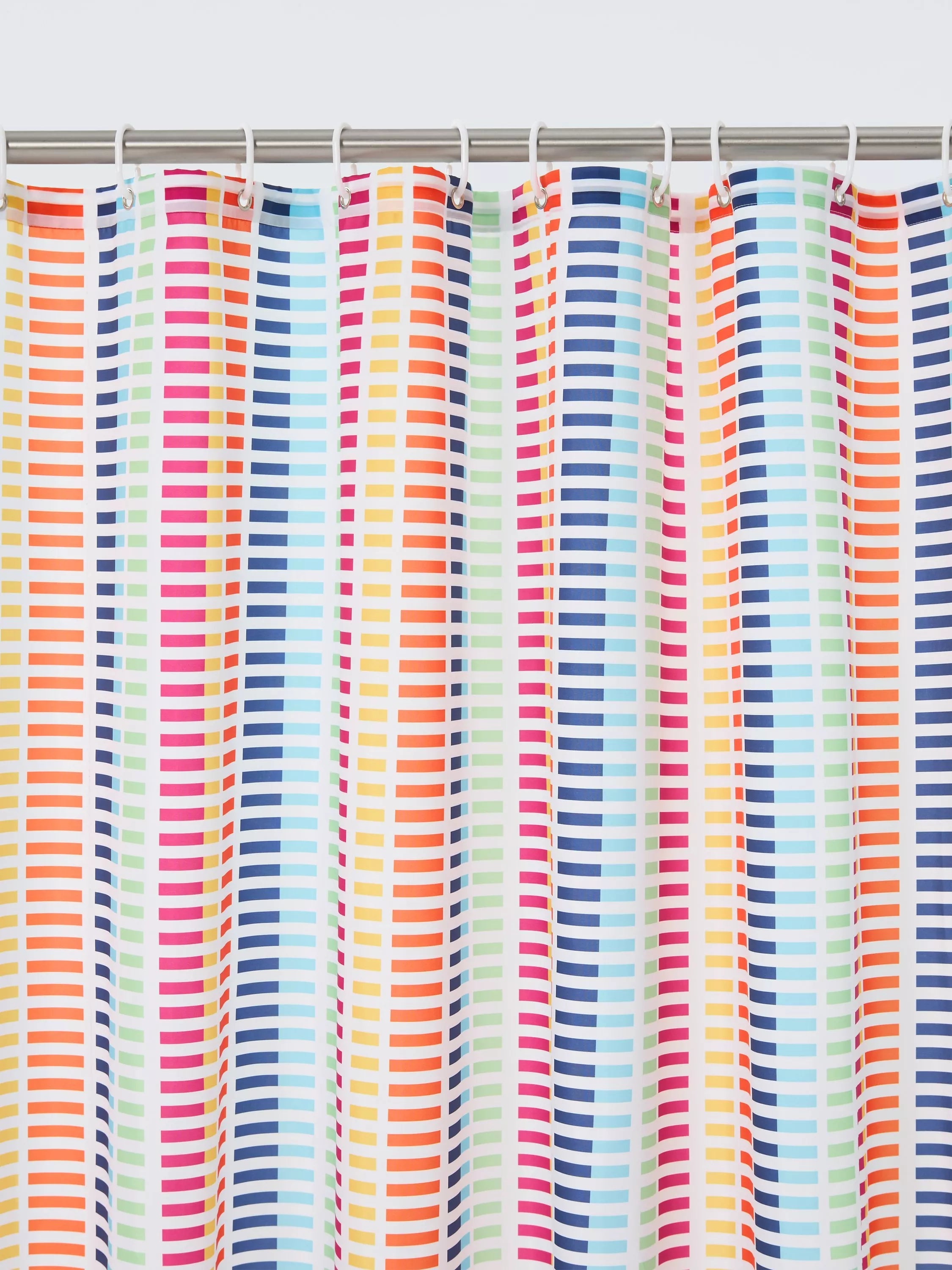John Lewis rainbow shower curtain 180x180cm, imported from the UK