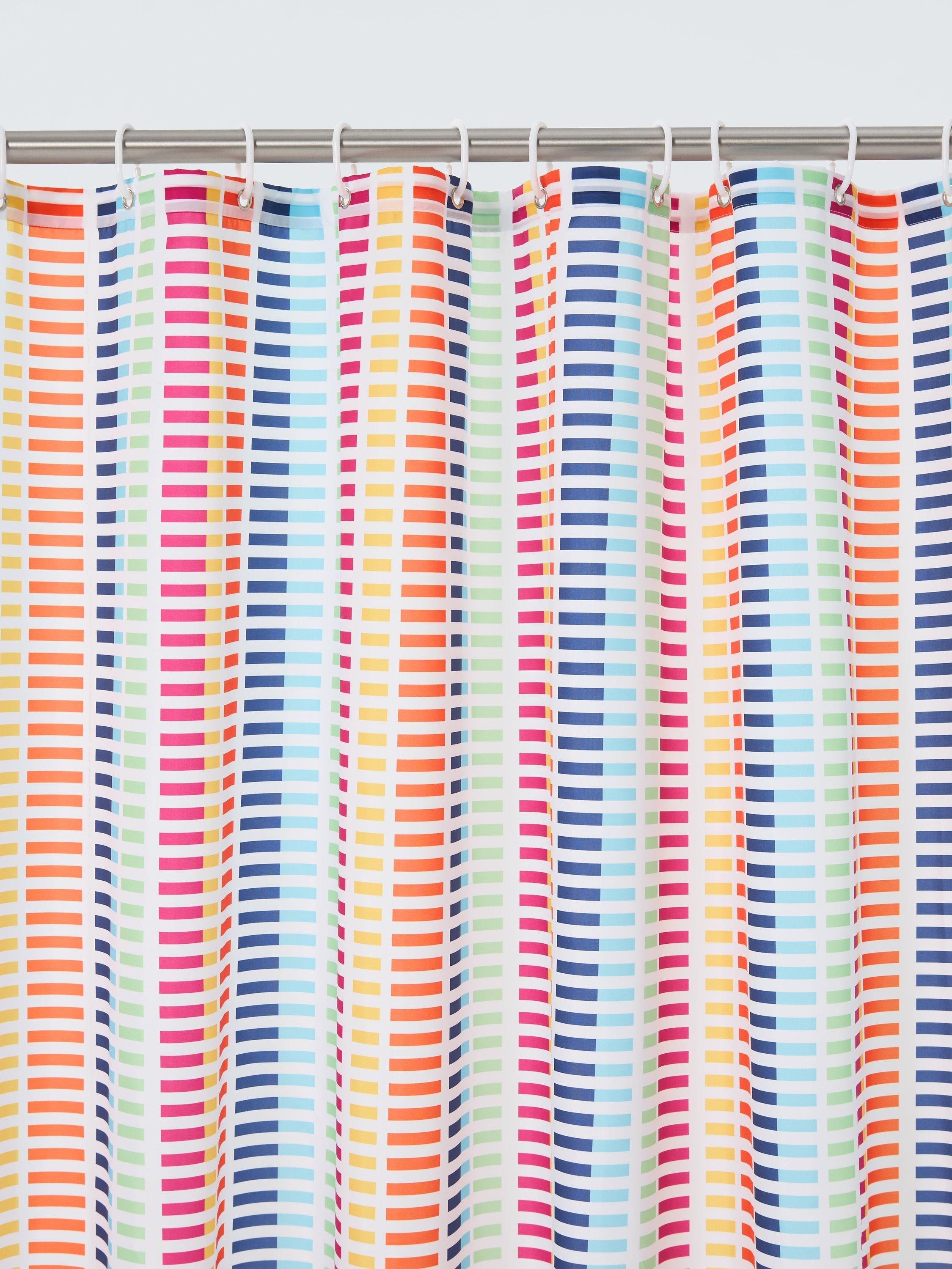 John Lewis rainbow shower curtain 180x180cm, imported from the UK