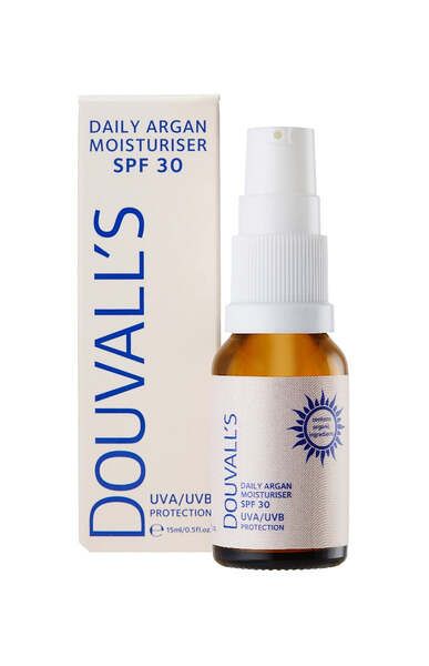 Douvall's Argan Daily Moisturiser with SPF30 UVA/UVB 15ml GOODS Superdrug   