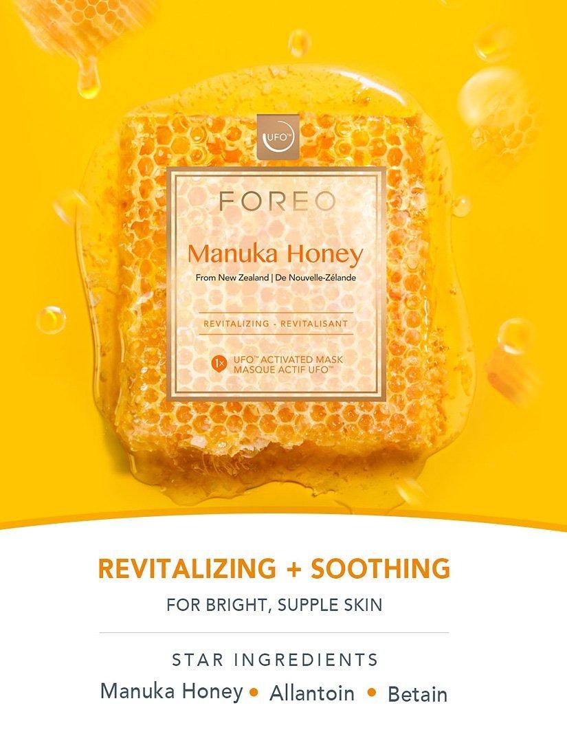 FOREO Manuka Honey UFO face mask 36g pack of 6, UK version
