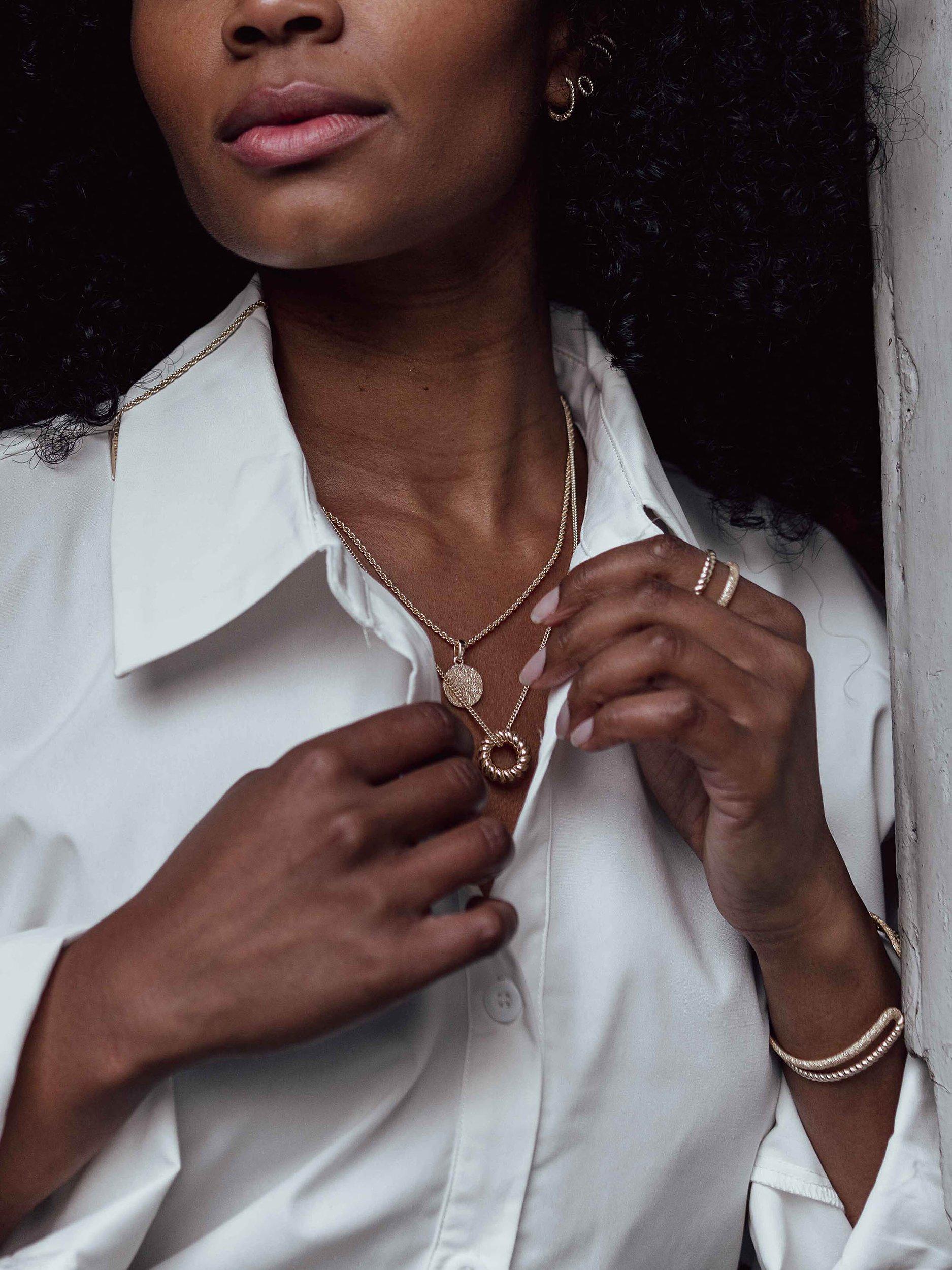 Tutti gold double row cuff bangle, UK version