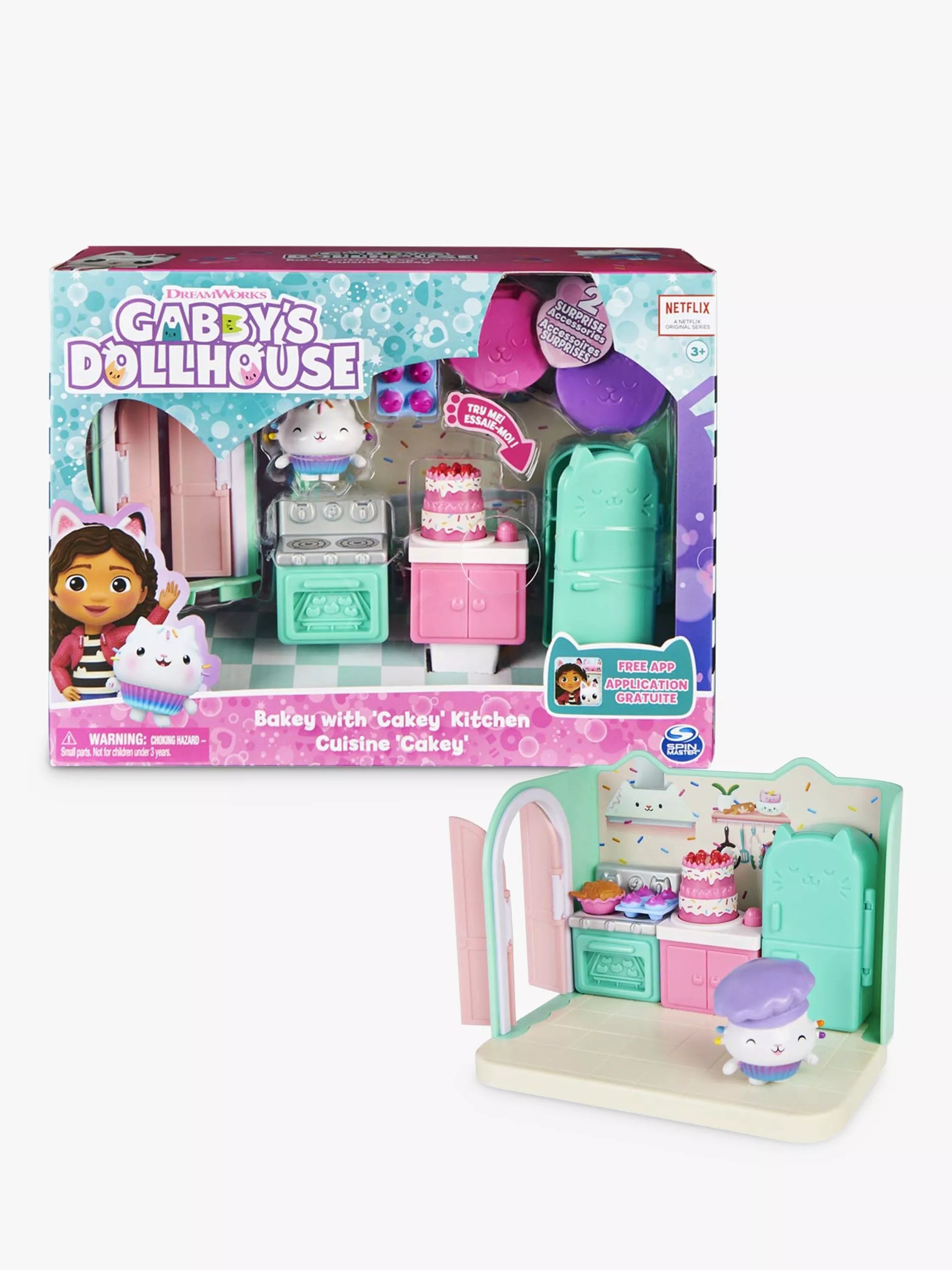 Gabby's Dollhouse Bakey with Cakey Kitchen playset (British brand)