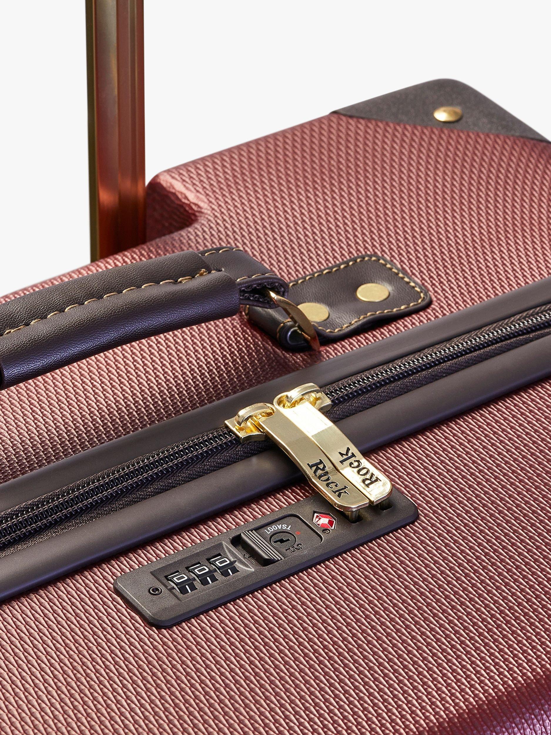 Rock 8-wheel hard shell suitcase set of 3, UK version