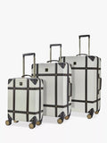 Rock Vintage 8-Wheel Hard Shell Suitcase, Set of 3