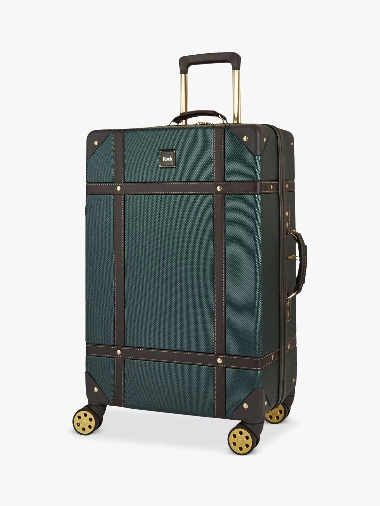 Rock Vintage 8-Wheel 78cm Large Hard-Sided Suitcase