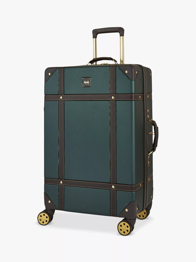 Rock Vintage 8-Wheel 78cm Large Hard-Sided Suitcase