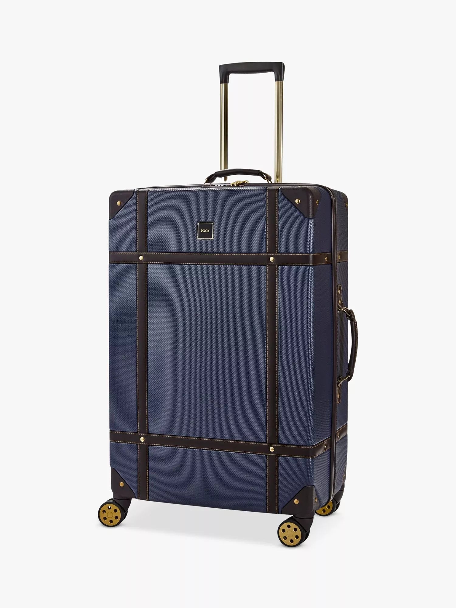 Rock Vintage 8-Wheel 78cm Large Hard-Sided Suitcase