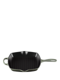 Le Creuset Cast Iron Signature Square Grillit, 26cm, Thyme