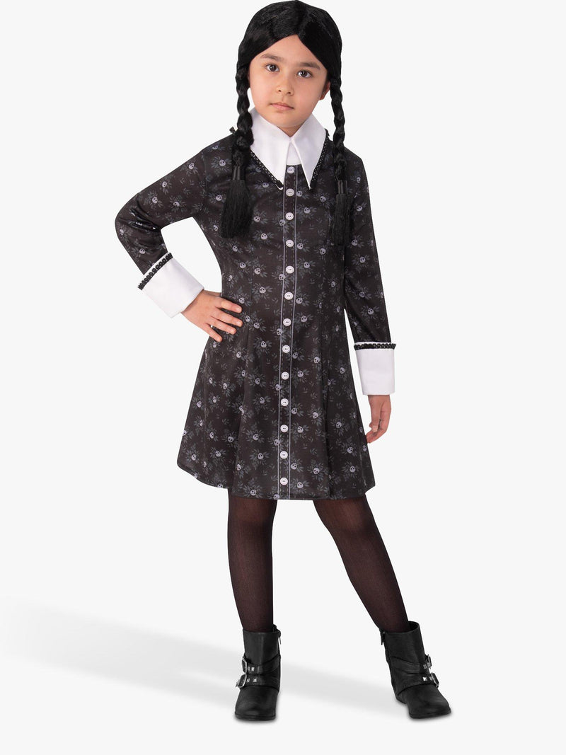 Rubies Wednesday Addams costume black ball dress (British brand)