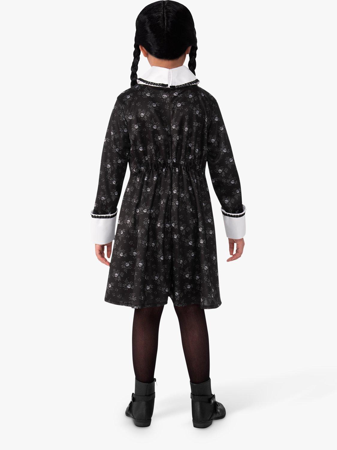 Rubies Wednesday Addams costume black ball dress (British brand)
