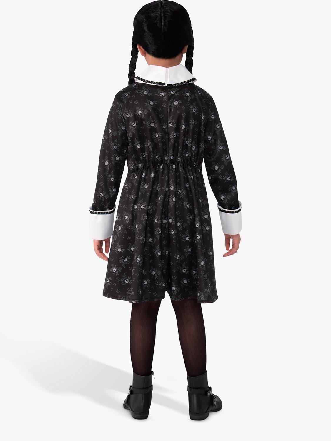 Rubies Wednesday Addams costume black ball dress (British brand)