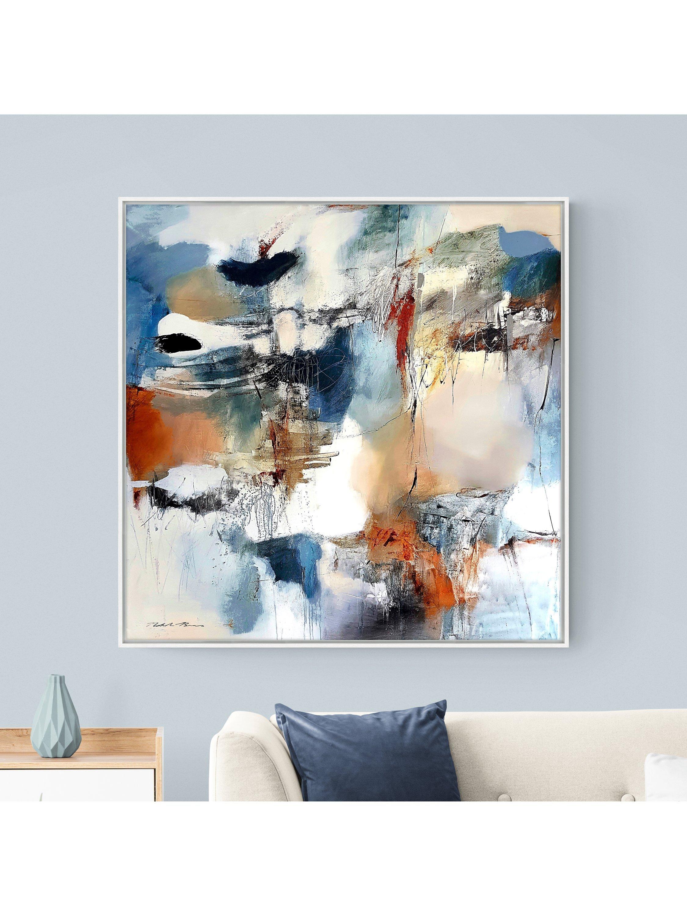 John Lewis Natasha Barnes abstract canvas print 104x104cm (British brand)