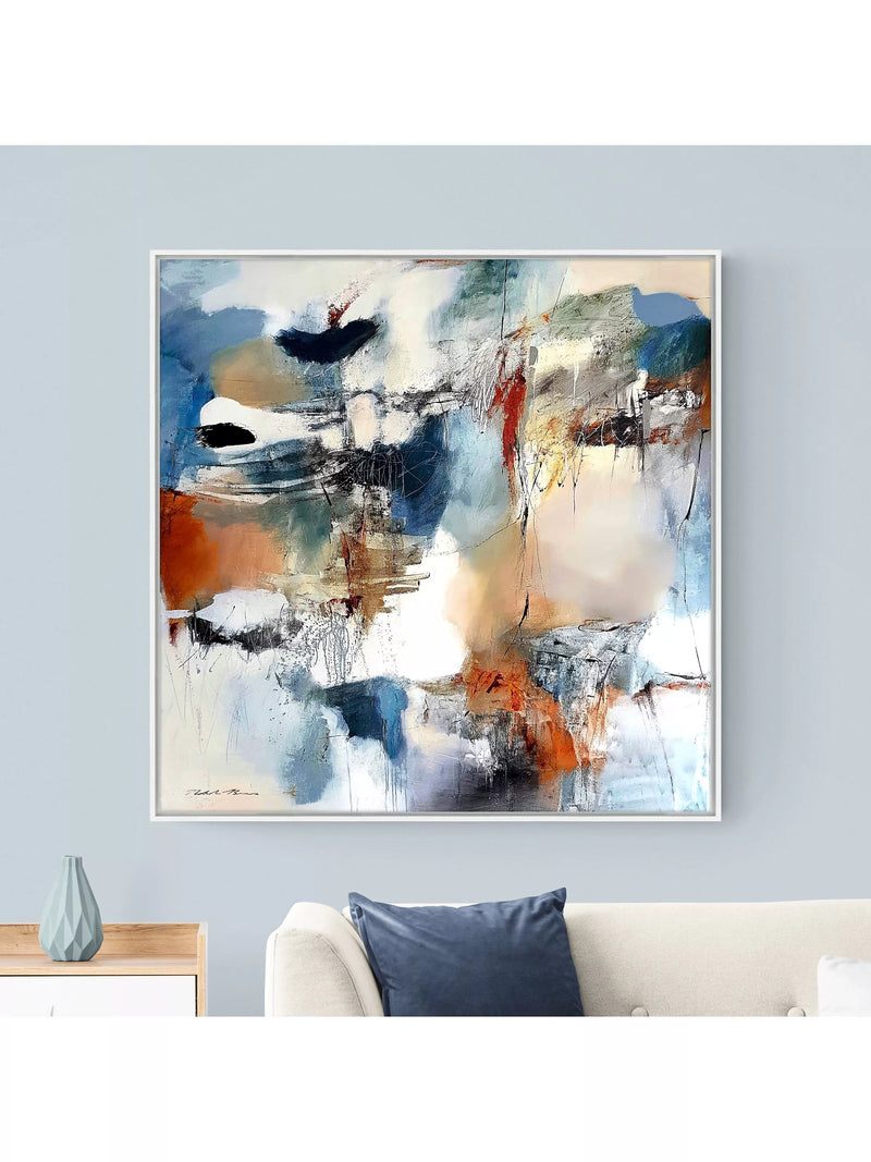 John Lewis Natasha Barnes abstract canvas print 104x104cm (British brand)