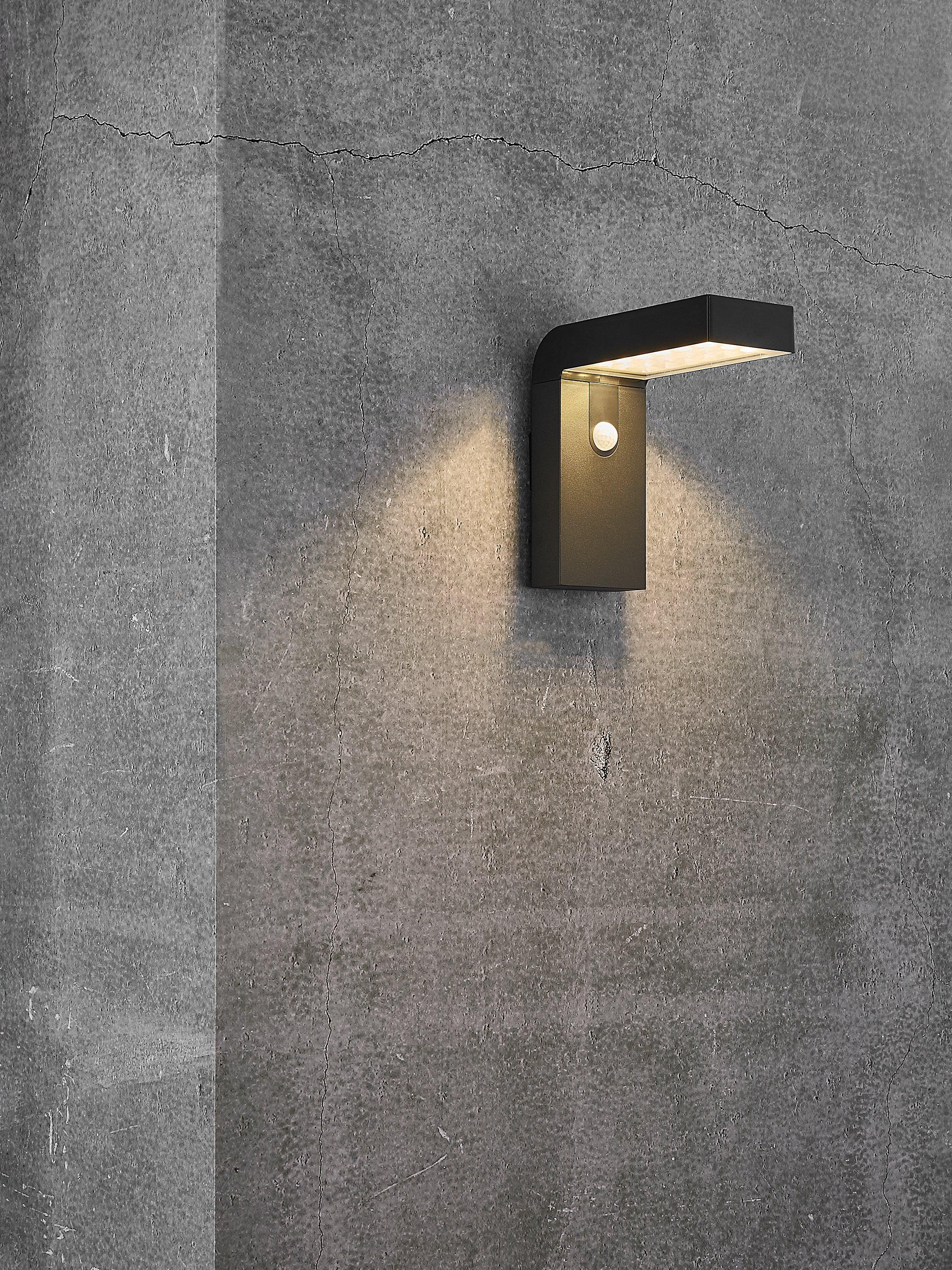 Nordlux Alya solar wall light black, imported from the UK