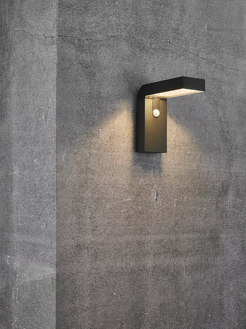 Nordlux Alya solar wall light black, imported from the UK