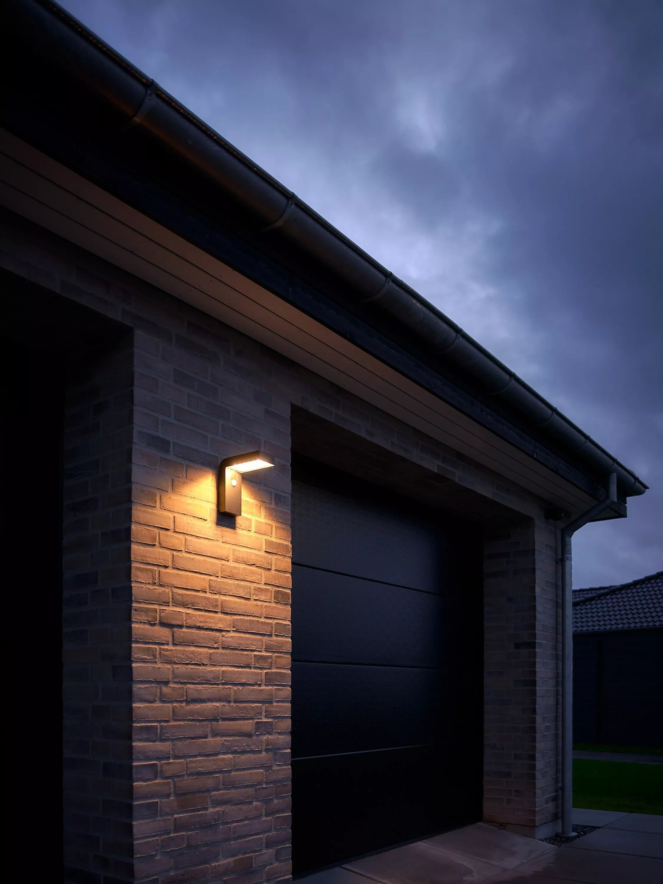 Nordlux Alya solar wall light black, imported from the UK