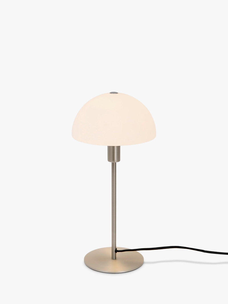 Nordlux Ellen table lamp Silver Grey large opal glass, UK version