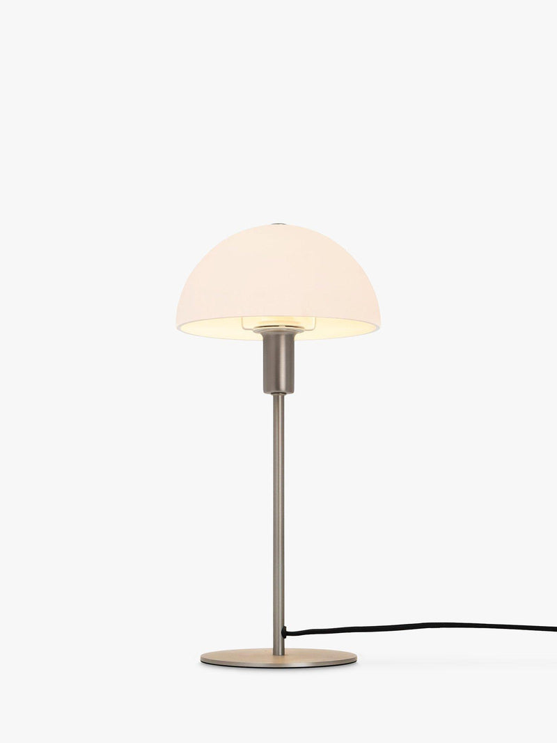 Nordlux Ellen table lamp Silver Grey large opal glass, UK version