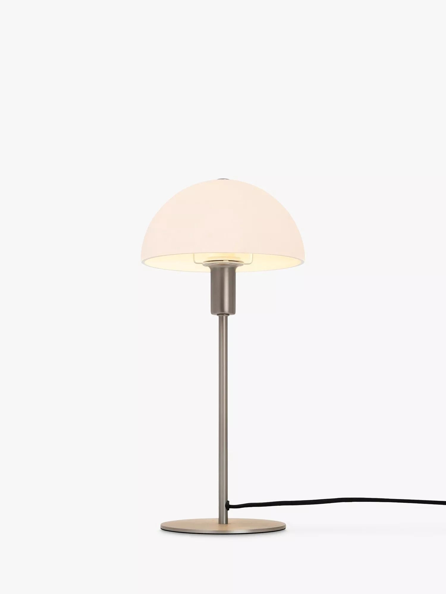 Nordlux Ellen table lamp Silver Grey large opal glass, UK version