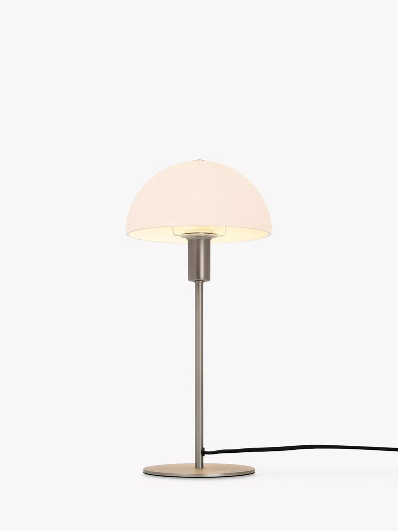 Nordlux Ellen table lamp Silver Grey large opal glass, UK version