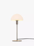 Nordlux Ellen table lamp Silver Grey large opal glass, UK version