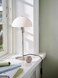 Nordlux Ellen table lamp Silver Grey large opal glass, UK version
