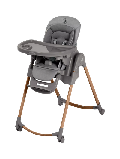 John Lewis Graphite Adjustable Highchair with Rotating Tray and Wheels- Buy online at McGrocer