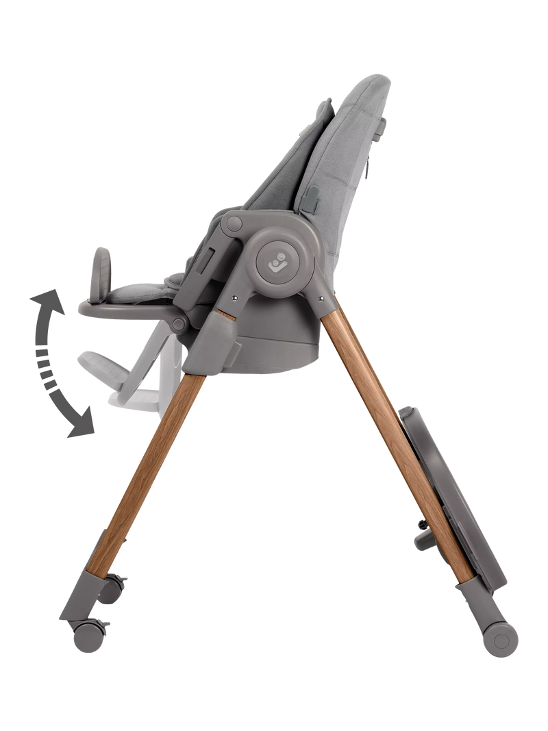 Maxi-Cosi Minla Plus highchair in graphite, imported from the UK
