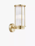 Nordlux Linton outdoor wall light brushed finish, imported from the UK