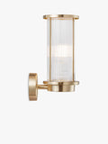 Nordlux Linton outdoor wall light brushed finish, imported from the UK