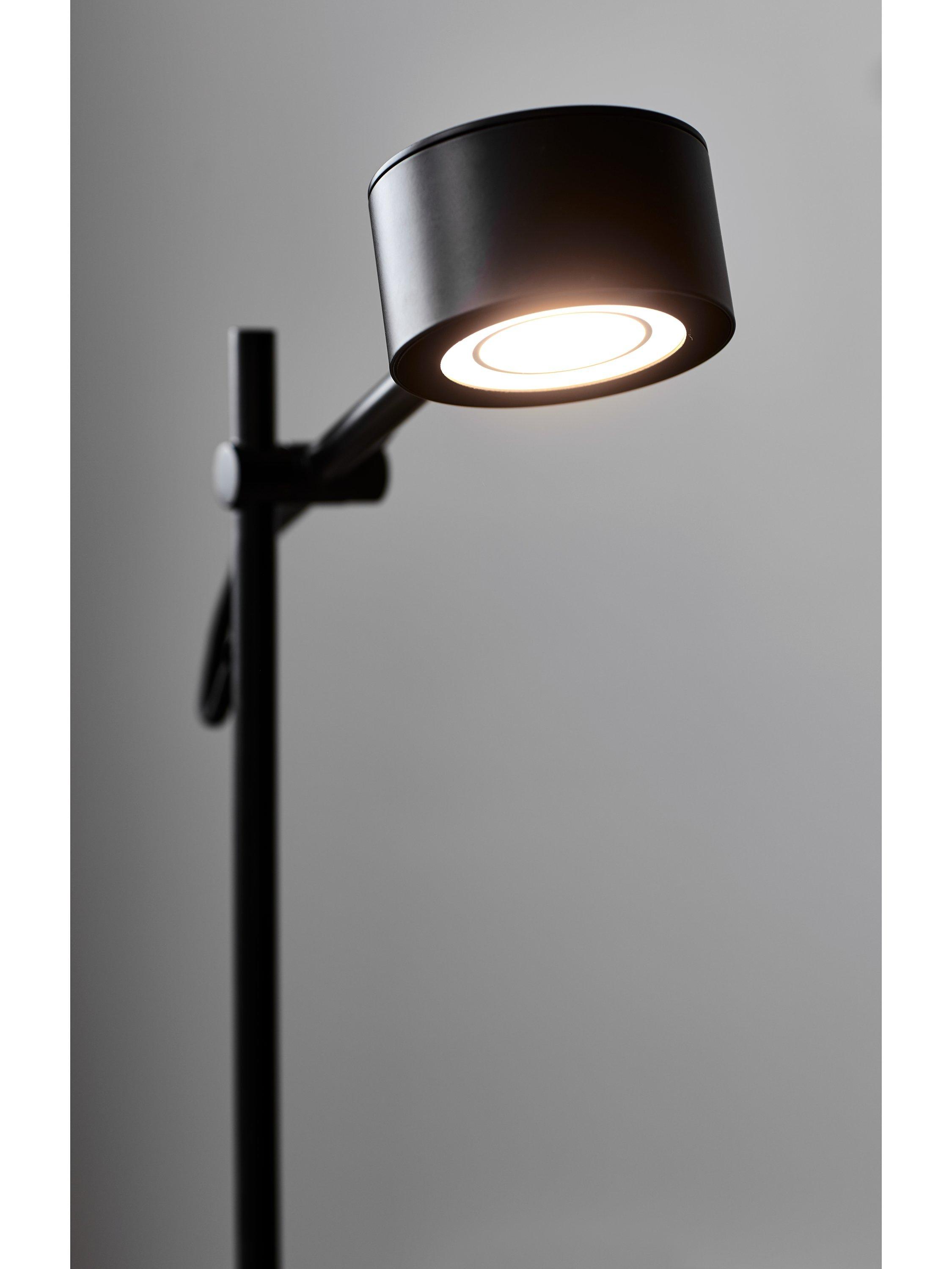 Nordlux dimmable floor lamp with two heads black (British brand)