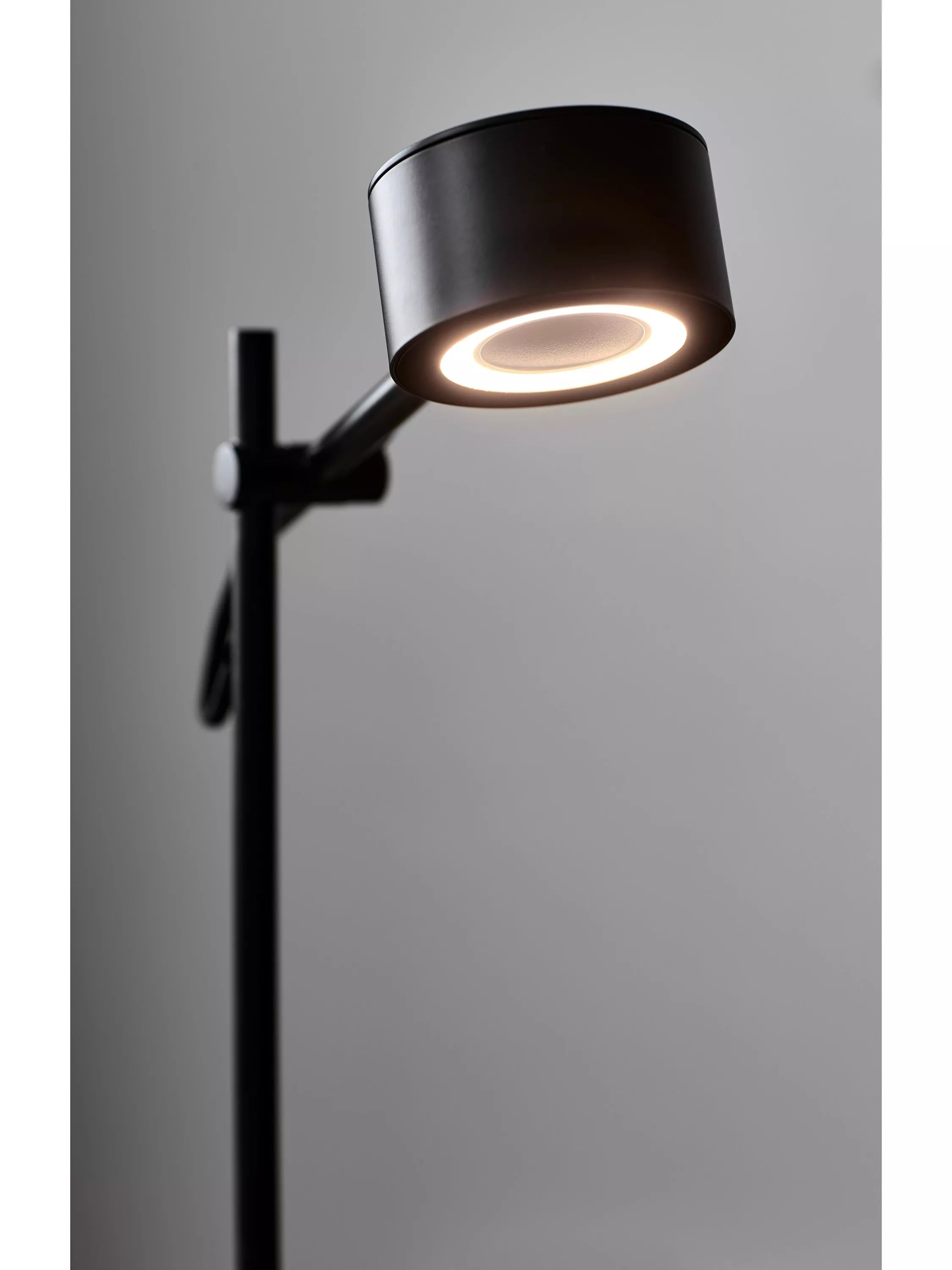 Nordlux dimmable floor lamp with two heads black (British brand)